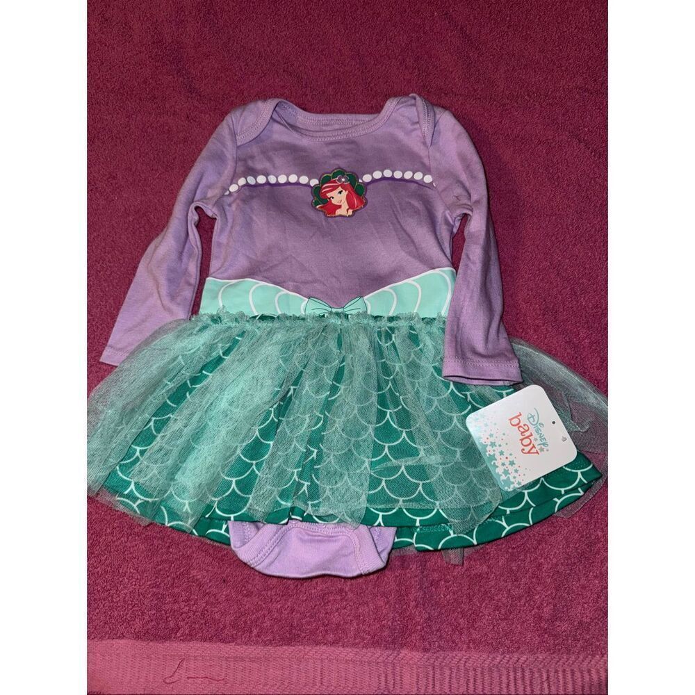 NWT Disney Ariel long sleeve onesie size 12 months